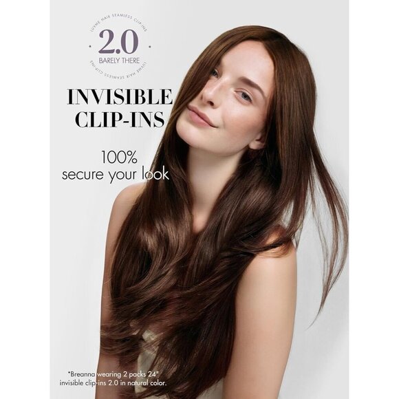 Hair Extensions Human Clip in 14 Inch 110g Natural Black Remy Straight main image 4